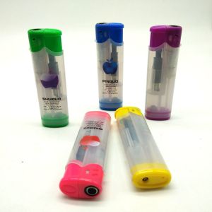 Torch Dy-F005 Model Plastic Windproof Butane Gas Lighter for Cigarette and