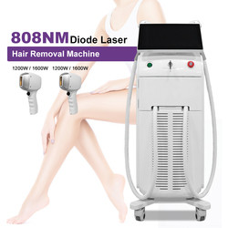 Professional Vertical Double Handle 755 808 1064 3 Wavelength Diode Laser Hair