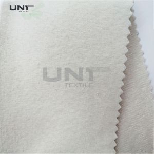Wool Necktie Interlining Plain Weave / Polyester Tie Interlining Good Elasticity