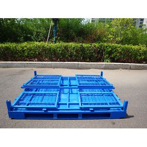 China 1000kg - 2000kg Load Bearing Pallet Cages With Padlock Locking System on sale