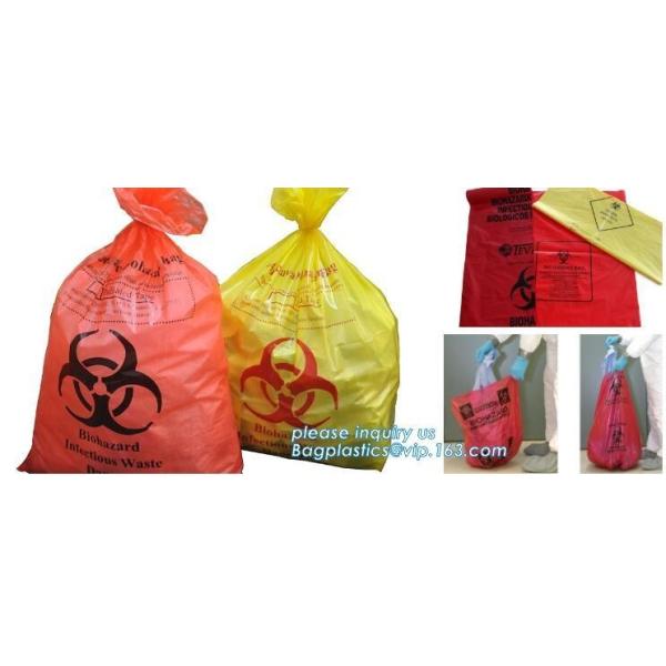 Draw string Biohazard garbage/trash bag for infecciosas/hospital use, biohazardo