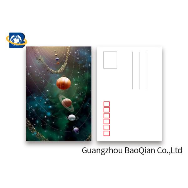 Amizing Design Star 3D Lenticular Postcards With Two Side CMYK UV Offset