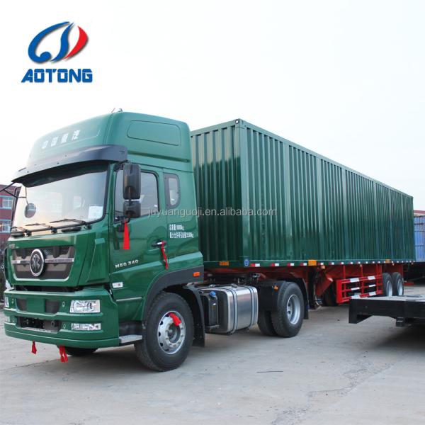 Transport Function 2 Axle Dry Van Type Cargo Trailer/Box Semi Trailer 1-5 Bifold