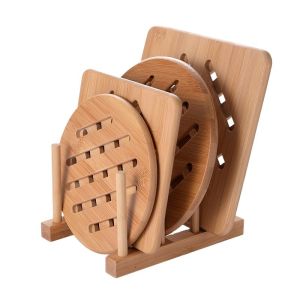 Cheap Sustainable Wooden Soap Coasters Direct Soap Holder Kit with Hollow Coffee Stand MB-KC043 for sale