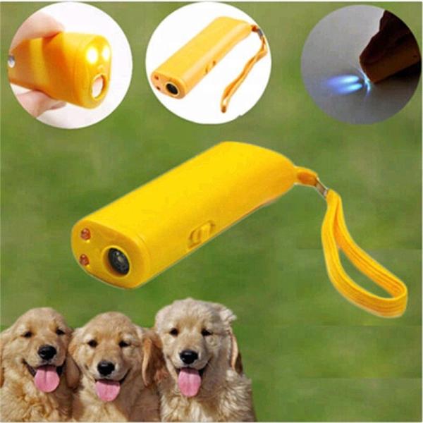 Quality LED Rechargeable Ultrasonic Dog Repellent Handheld Dog Deterrent to Stop Bark Device wholesale