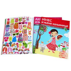 Offset Custom Sticker Book Printing Soft Cover Film Lamination Finish