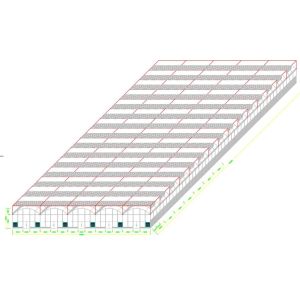 Cheap Plastic Dome Multi Span Greenhouse Stable Performance Commercial Long Lifespan for sale
