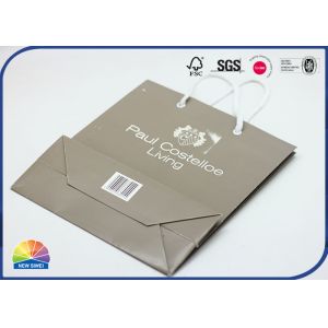 Customized 350g Coated Paper Shopping Bags Matte Lamination With Handle