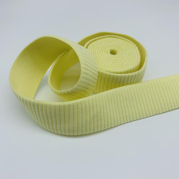 Factory high quality plush non-slip elastic edge nylon spandex soft underwear bra strap tape band webbing