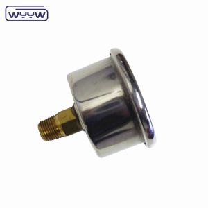 40mm ceneter back OEM 1/4"bsp npt 1.5 inch face glycerin filled pressure gauge