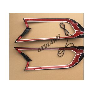 Black And Red Light Cover / Headlight Cover With LED Lights For Ranger T7 2015