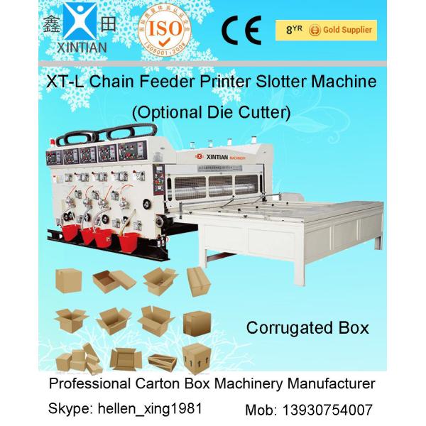 Quality Corrugated Carton Paper Board Making Machine , Creasing Motorized Flexo Printing Machine wholesale