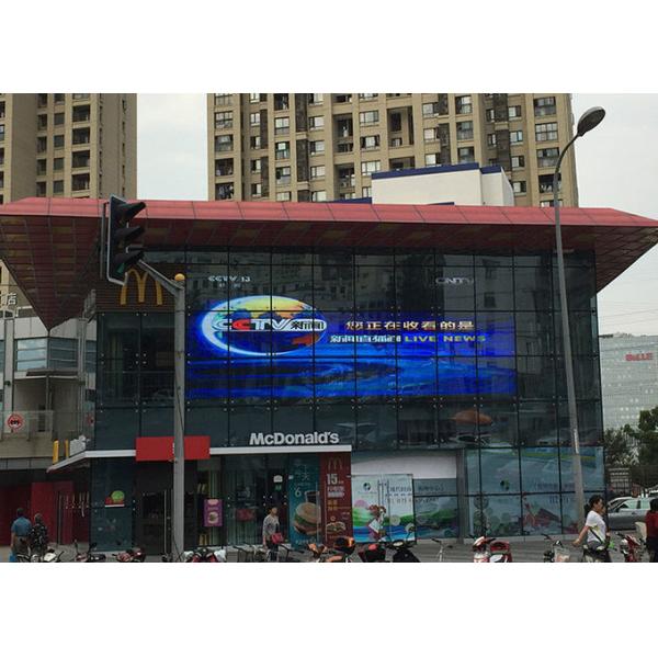 Commercial advertising P7.81 outdoor transparent led display Hanging Or Stacking