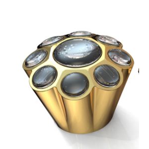 New Mould Customized Zamak Perfume Caps For FEA15 Standard Bottle Neck