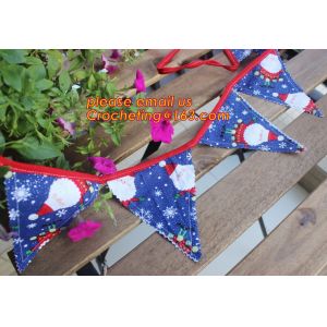 triangle decorative hanging banner, DIY home decoration banner /event party