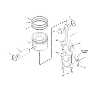 168-4538 Engine 9T2306 Pump Group Piston Cylinder Liner 1684538 Tube A Ring 9T-2306