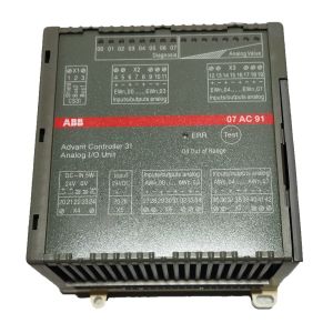 07AC91 GJR5252300R0101 ABB AC31 Analog I/O Module 8AC 24VDC AC U/I 12bit+Sign