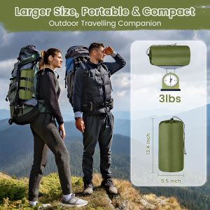 Double Sleeping Pad Camping, Camping Self Inflating 4" Extra-Thick Camping Pad 2