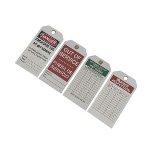 Plastic Safety Lockout Tags with Danger Header for Electrical Department