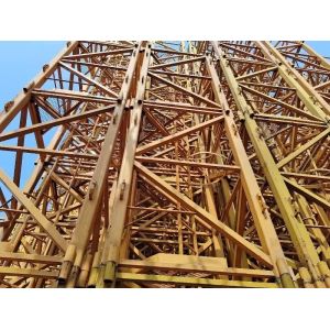 2012 Second Hand High Efficiency Zoomlion Tower Crane 40.5 Meters Elevation