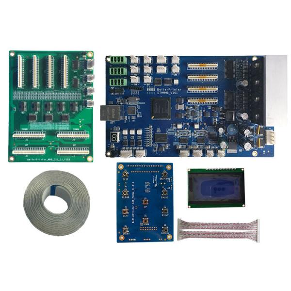 Quality Inkjet printer system DX5 double head gigabit network inkjet board use for White ink pyrography Printer wholesale