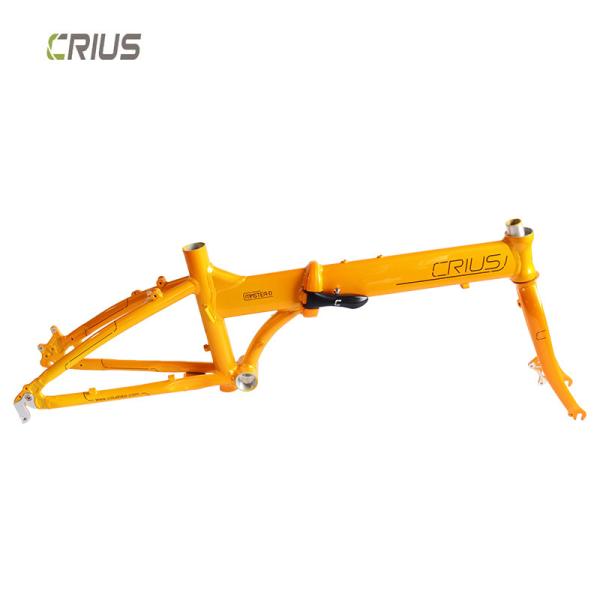 Quality 20" Aluminum Alloy Folding Bike Frame with Gloss Surface Processing Mode Suitable wholesale