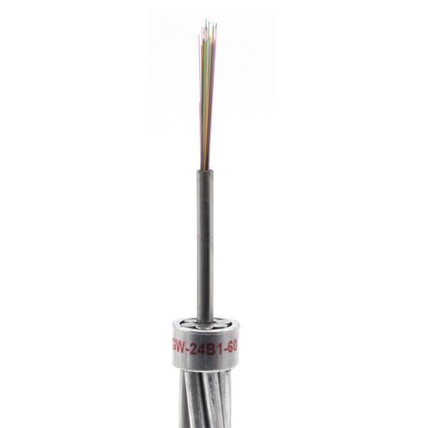 Quality Self Supporting Single Mode Outdoor Optical Fiber Cable 12 Core 24 core OPGW wholesale