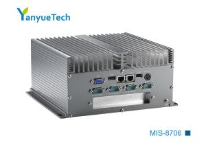 Cheap MIS-8706 All Aluminium Fanless Embedded Box IPC Board Mounted I7 3520M CPU Dual Network 6 Series 6 USB 1 PCI Extension for sale