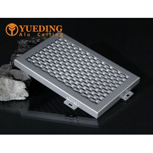 Expanded Aluminum Mesh Panels Exterior Curtain Wall Cladding Customized Colored