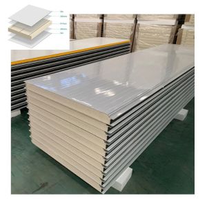 Fireproof B1 / B2 Grade Polyurethane Cold Storage Insulation Panels In External