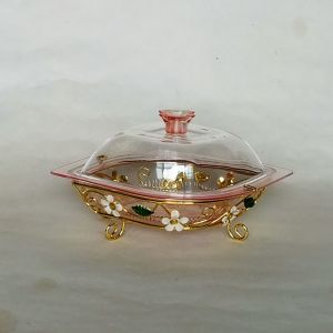 Iron base plate date palm bowl（5）