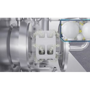 Large Volume NMM Stainless Steel Bead Mill With 22KW Power 1000L/H Capacity