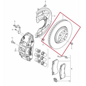 For Bentley Mulsanne 6.8 / 6.8 Speed 3Y SHW Front Brake Discs Smooth X2 OEM