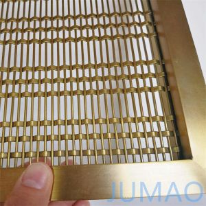 Brass Metal Wire Mesh Room Divider Partition For Sofa Background Wall