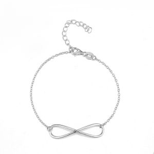 15cm 925 Silver CZ Bracelet Rhodium Plated AAA+ Cubic Zircon