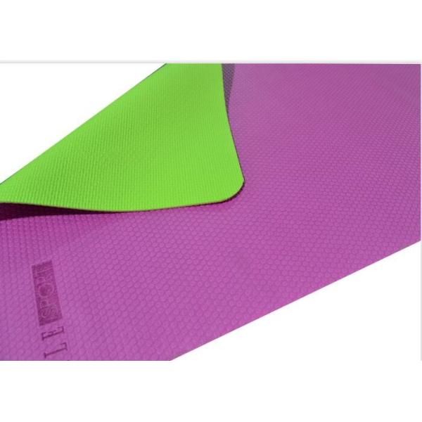 Easy Maintenance Gym Yoga Mats Colour Customized With Durable Sided Textured Surfaces