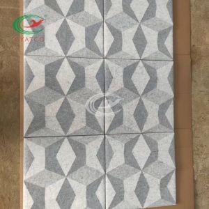 Diamond 3D Wall Polyester Fiber Acoustic Panel Mildewproof Odorless