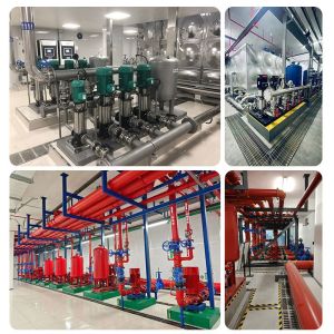 Fire Booster Pump System 3.6-5.4 m³/h Flow 220V Electric