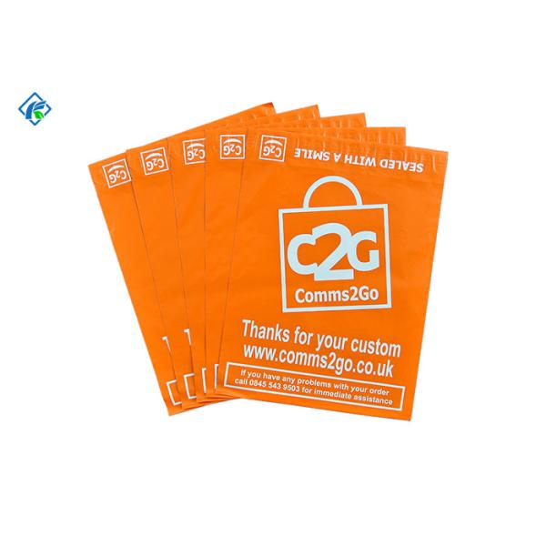 Quality Orange Poly Mailers Mailer Bags with Dual Seals glue wholesale