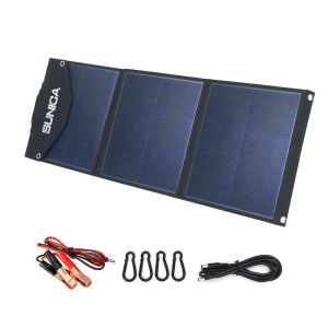 Portable Folding Panels Outside Camping 100W 19V Folding Solar Panel