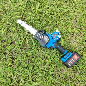 21V 8inch Lithium Battery Handheld Mini Chainsaw Cordless Brushless For Wood