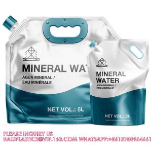 Custom Printing Spouted Aluminum Foil 1L 2L 2.5L 5L Kangen Water Liquid Refill