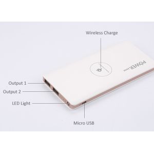 High Capacity Wireless Portable Charger, Custom Power Bank 10000mAh For Iphone
