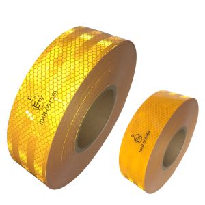 Cheap White Yellow Red ECE 104R Self Adhesive Prismatic Car Truck Vehicle Reflector Tape Reflective Tape for Conspicuity Marking for sale