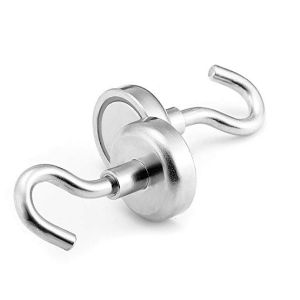 China Ultra Heavy Duty Strong Neodymium Iron Boron Magnet Swivel Magnetic Hook on sale