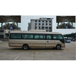 Sunroof Md6758 Star Minibus , 25 Passenger Mini Bus Sliding Side Window