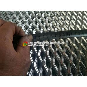 Low Carbon Galvanized Expanded Metal Mesh Diamond Shape Hole For Wall Constructi