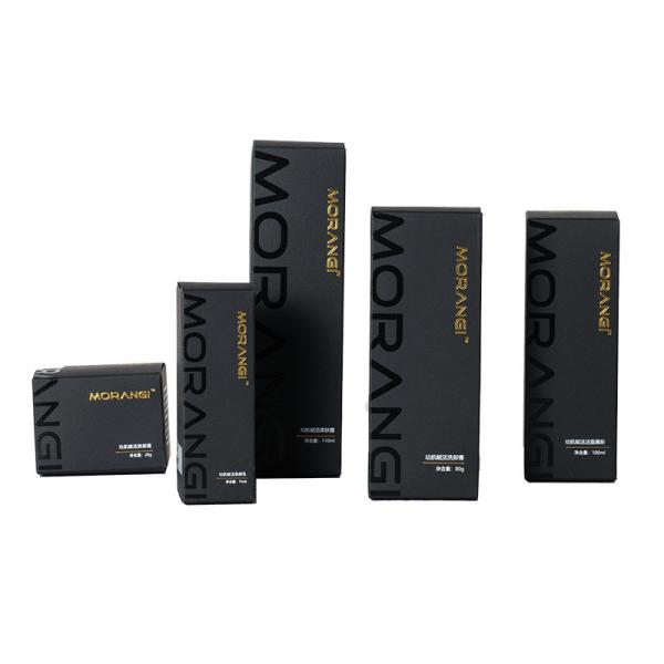 Quality Personalized Perfume Essential Oil Packaging Boxes With Black Custom Design wholesale