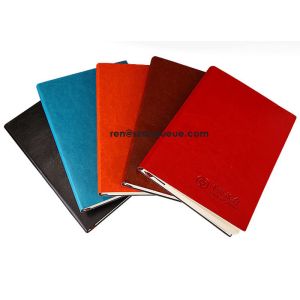 Custom agenda diary, Cheap A5 pu leather notebook with elastic band
