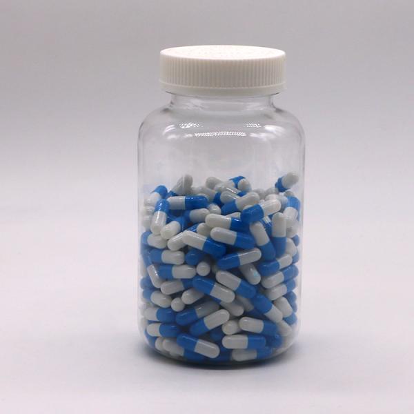 500ml Plastic PET Medicine Container with Screen Printing and Child Resistant Cap